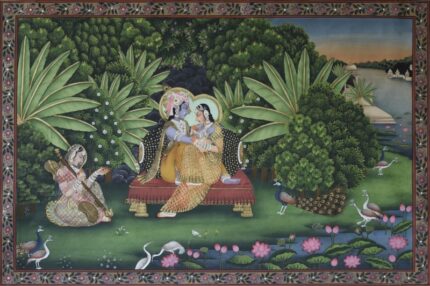Radha Krishna in a Garden
